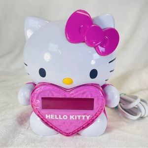 Hello Kitty Projector Alarm Clock AM / FM Radio - KT2064 - Red LED (TESTED)
